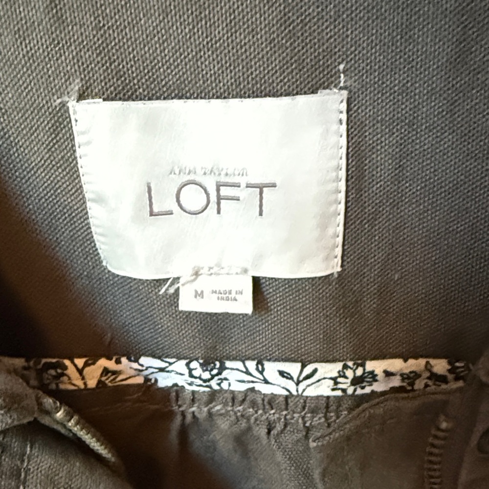LOFT Charcoal Textured Blazer